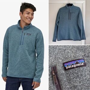Patagonia Mens Better Sweater 1/4 Zip – Pigeon Blue